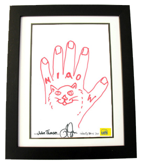 Pawprint produced by John Thompson (Corrie) for charity